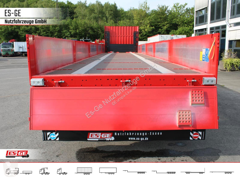 Semirimorchio Kögel 3-Achs-Mega Chassis, Bordwände