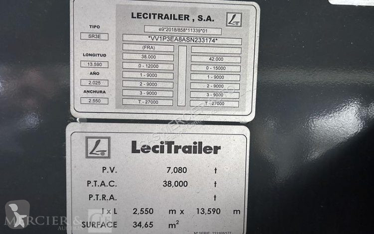 Semi remorque Lecitrailer