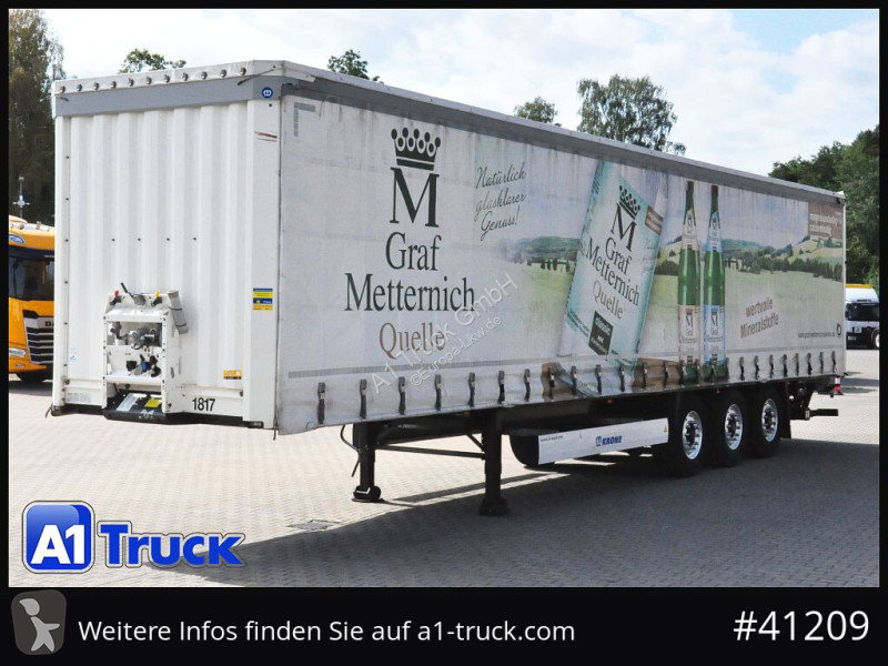Semitrailer Krone SD, Getränke, Safe Curtain,...