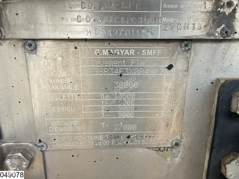 Semiremorca Magyar Bitum 30.000 Liter, 1 Comp