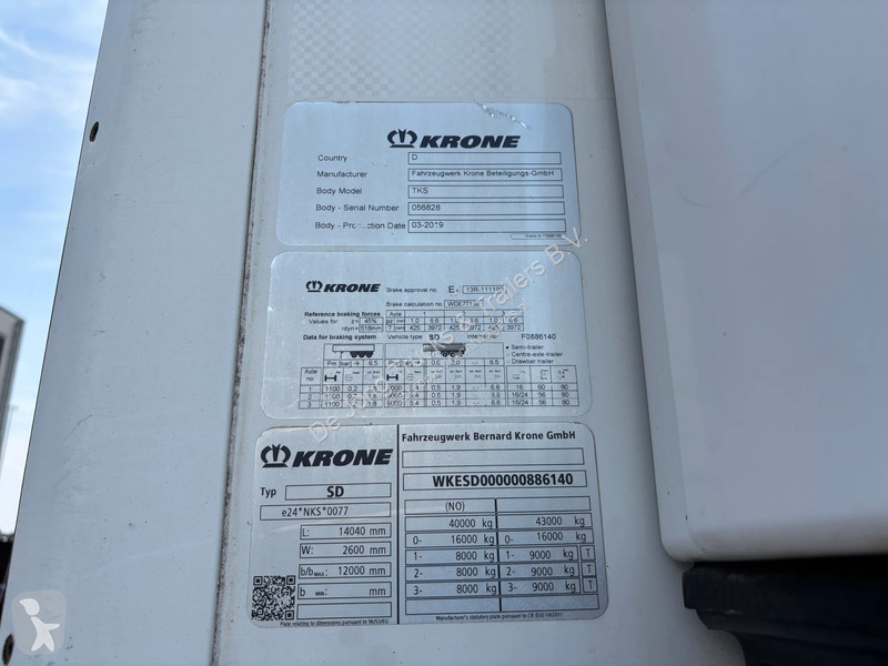 نصف مقطورة Krone / MultiTemp / BPW + Disc /...