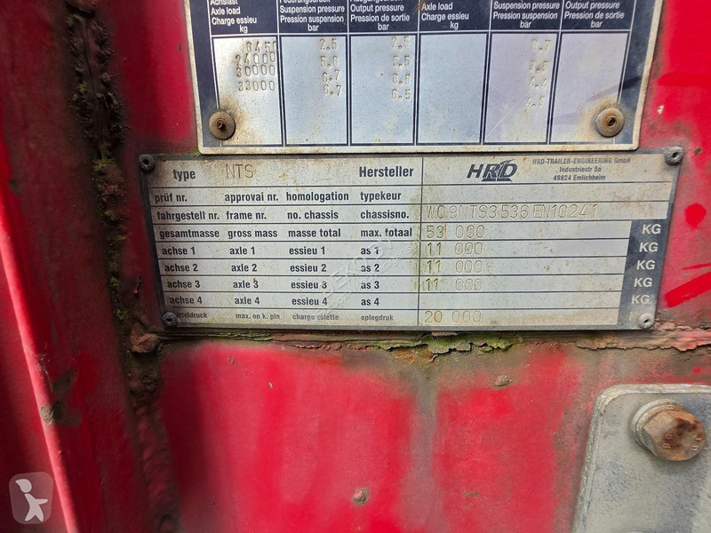Semiremorca HRD NTS Semi-low loader, EXTENDABLE...