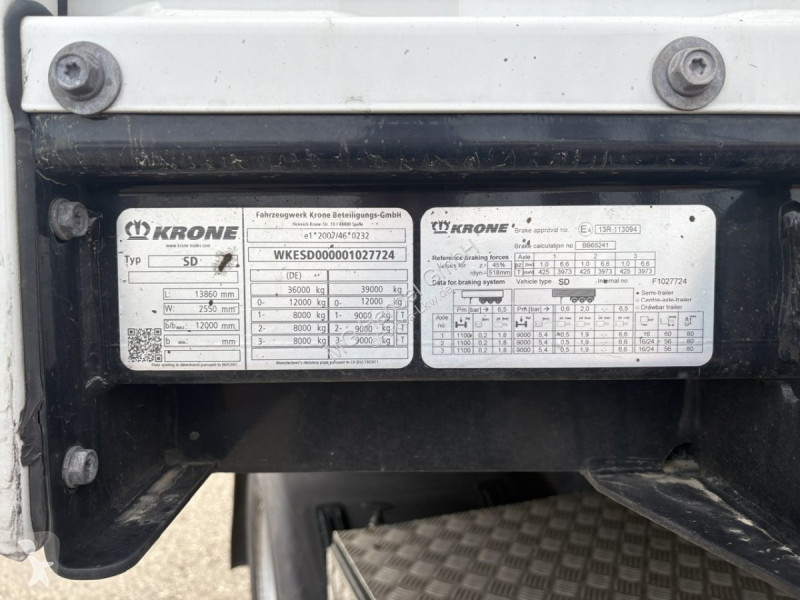 Oplegger Krone SD Profi Liner, Liftachse,...