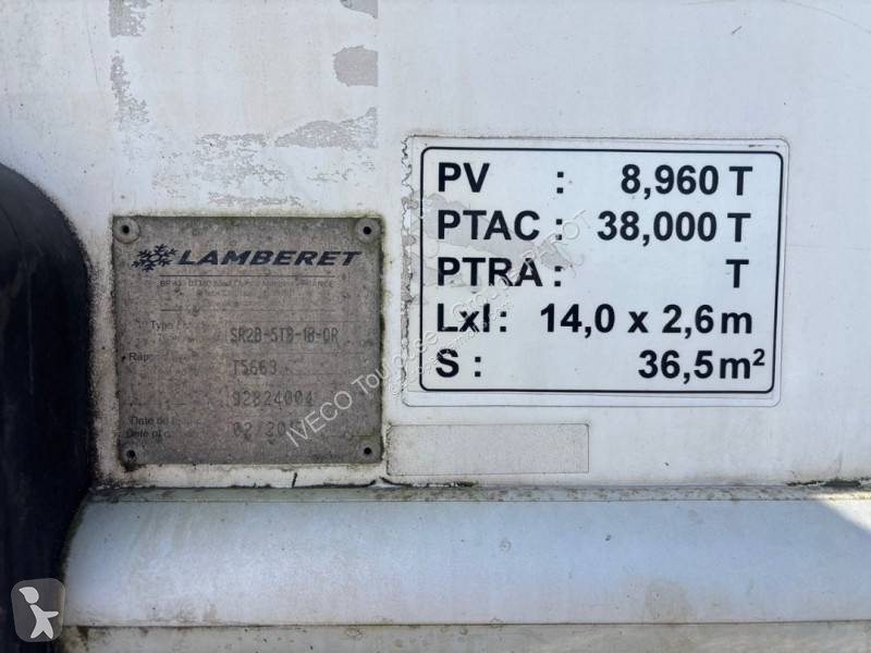 Semi remorque Lamberet SUPRA GAZ