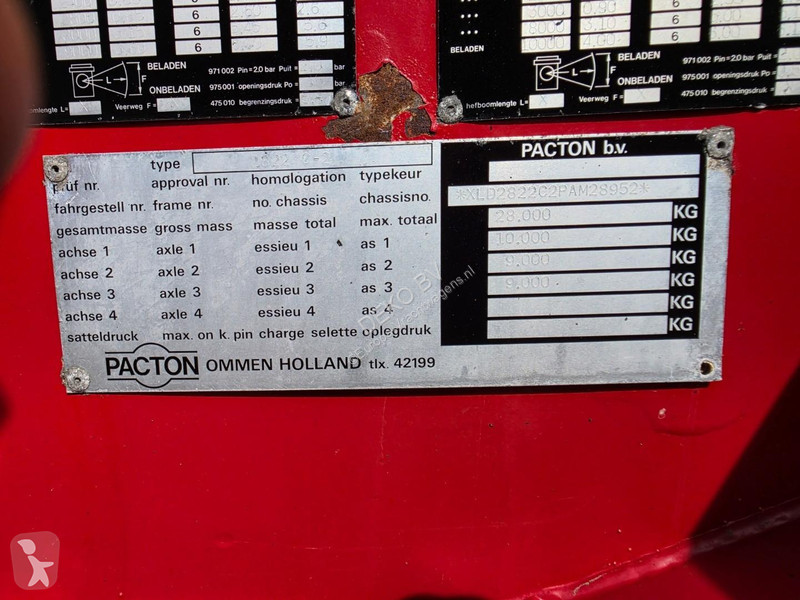 Semirremolque Pacton 2822 C-2 3-axle Pacton...