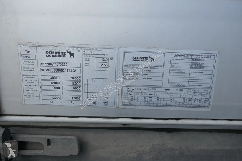 Semirremolque Schmitz Cargobull SCB*S3T +...
