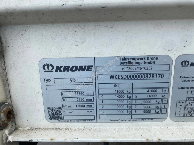 Semiremorca Krone Tautliner / Boorden /...