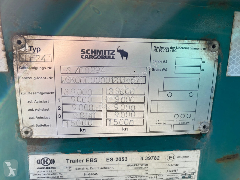 Semiremorca Schmitz Cargobull SCF 24 / SAF +...