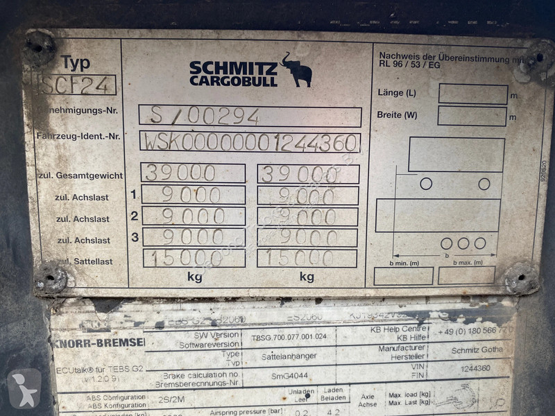 Semiremorca Schmitz Cargobull SCF 24 / SAF +...