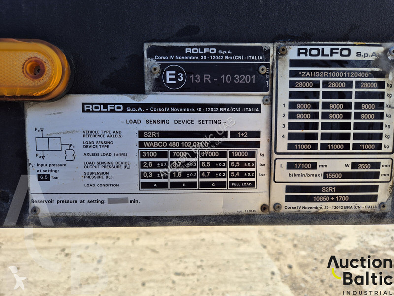 Semitrailer Rolfo S2r1