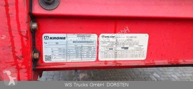 Semitrailer Krone SDP 27  , BPW , XL Code