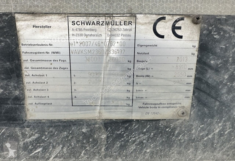 Schwarzmüller Schwarzmueller HKS2/E semi-trailer