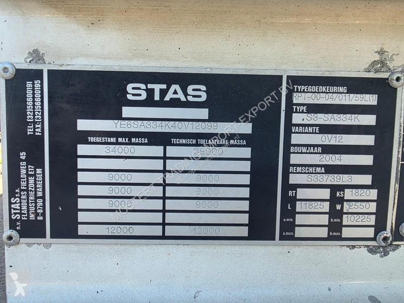 Stas SAF - DISC STAS 3-axle tipper - SAF axles...