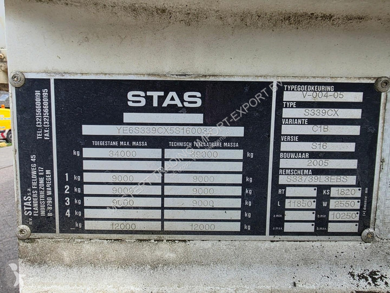 Stas SAF - DISC Stas 3-axle tipper - SAF axles...