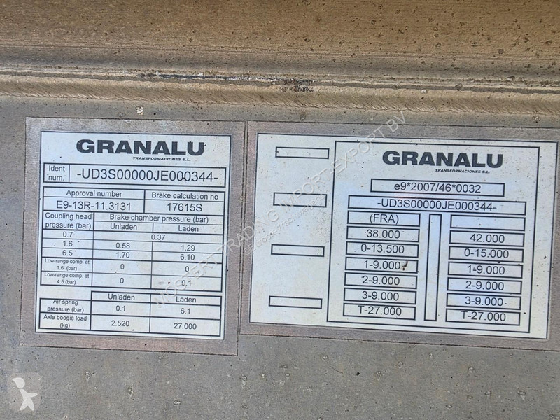 نصف مقطورة Granalu Jost - Disc Granalu 3-axle...