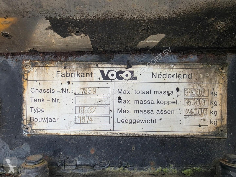 Vocol Tank Trailer - BPW Drum axles -...
