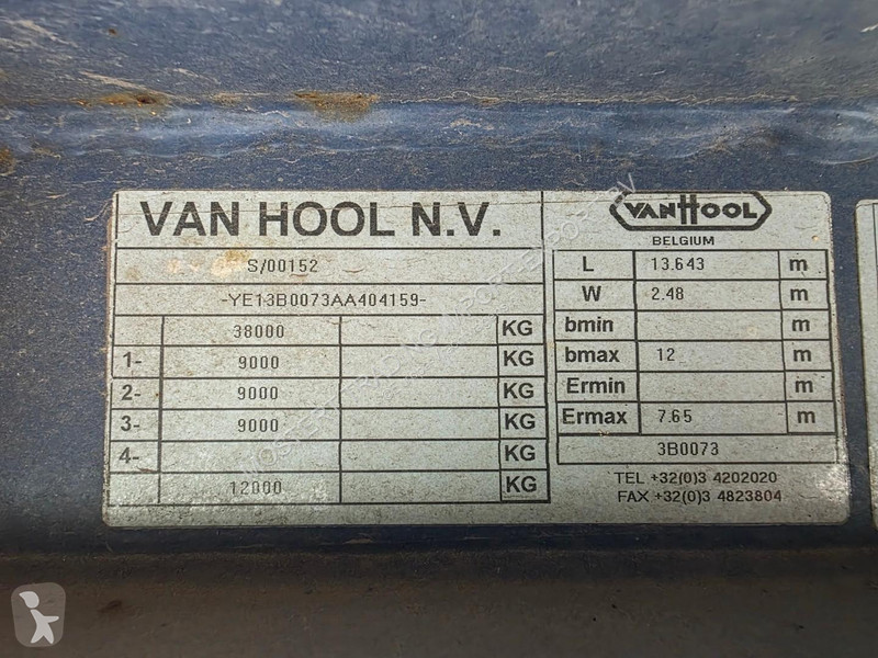 Van Hool ROR - Drum 3-axle curtainsider...