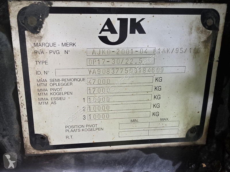 AJK OP 17-30/22 5 3-axle tipper - Mercedes...