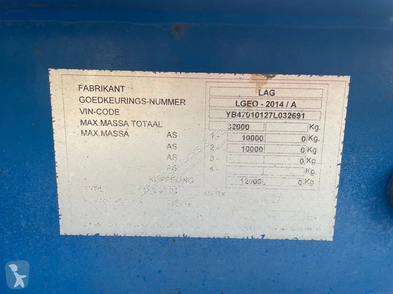 LAG O-2-32 01 20 FT / Container chassis / BPW +...
