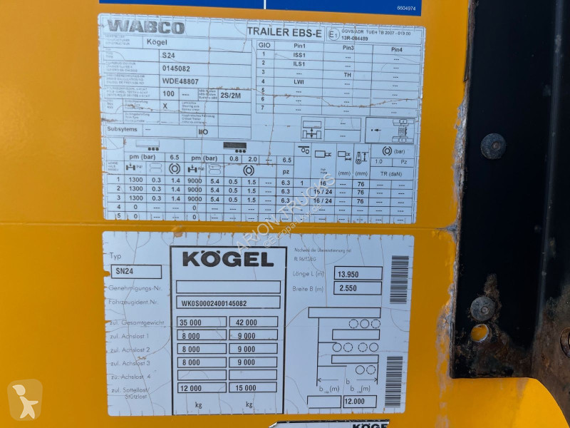 Sættevogn Kögel SN24...
