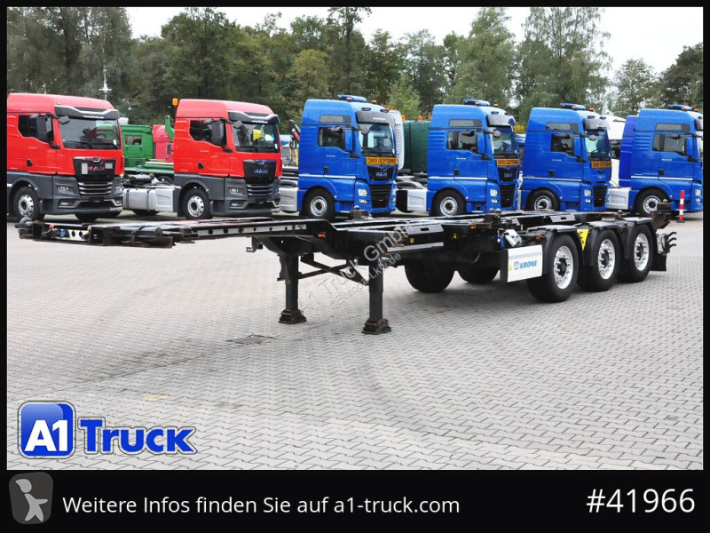 Oplegger Krone eLTU6,  Schlitten, Front und...