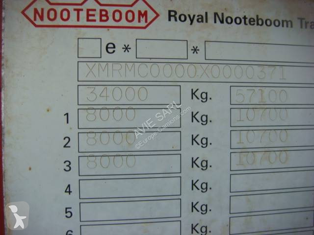 Semitrailer Nooteboom 3 ESSIEUX GIGANT 1999