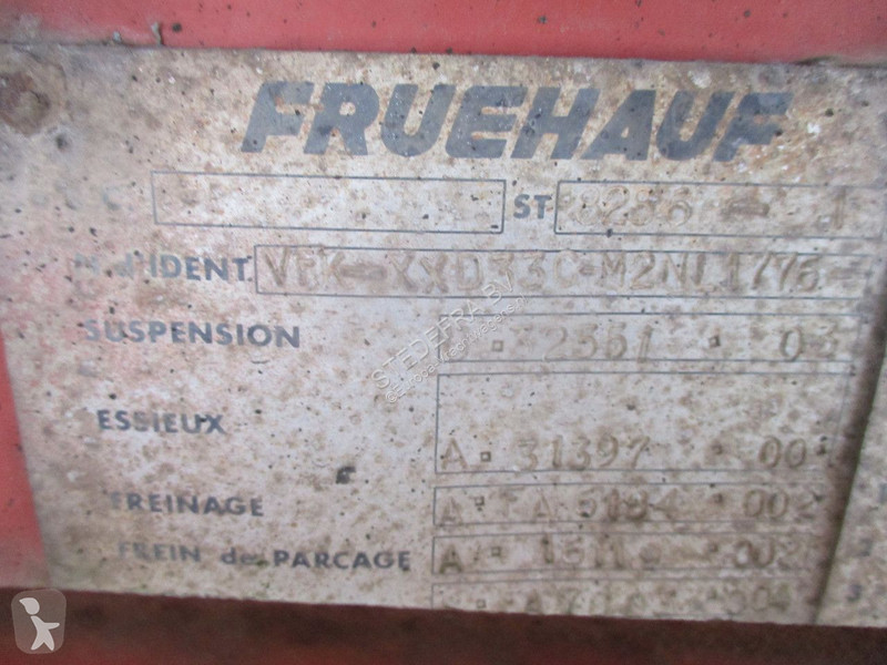 Oplegger Fruehauf D33C , 2 axle , Steel tipper...