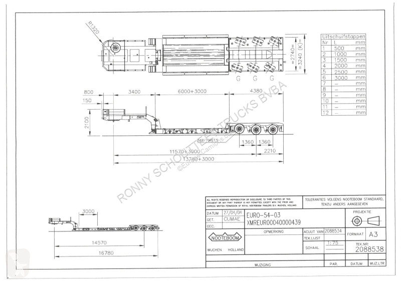 Semitrailer Nooteboom Euro-54-03 Euro-54-03,...