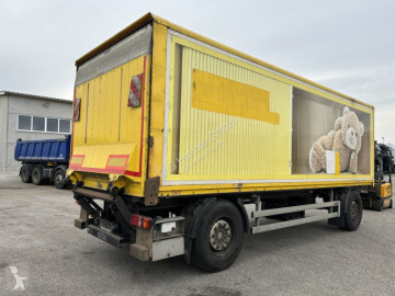 Remorque Saxas Saxas, Anhängewagen Kofferaufbau mit Hebebühne