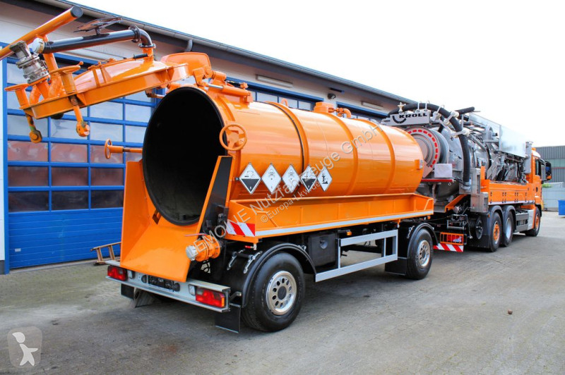 Släp Kutschke / Kroll 10m³ Saug u.Druck ADR INOX
