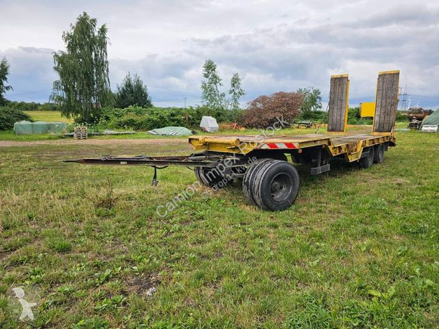 Remorque Langendorf Tieflader mit Radmulden 3...