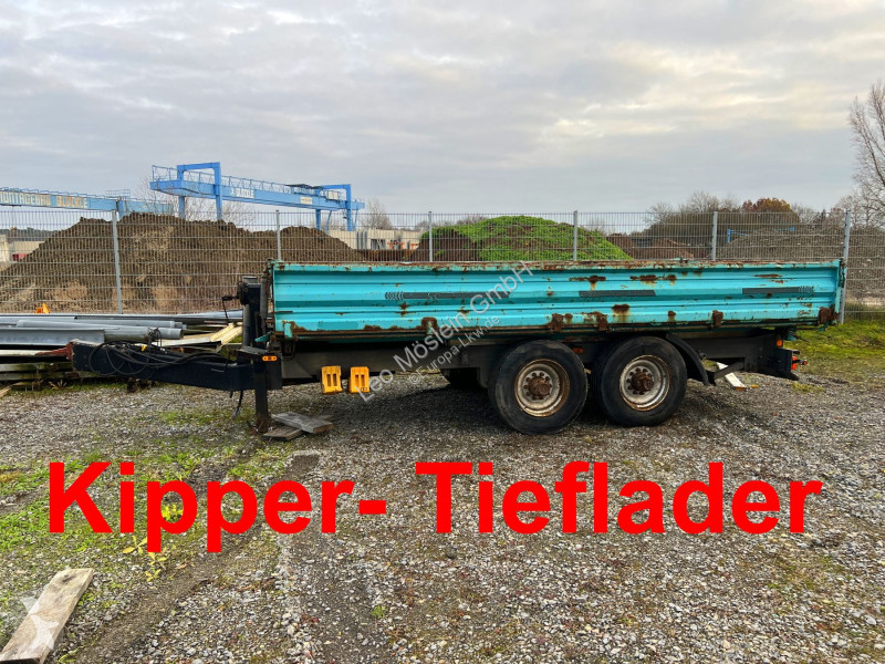 Släp Obermaier 14 14 t Tandemkipper- Tieflader