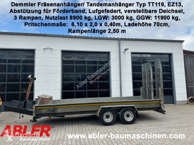 Remorque TT 119 Fräsenanhänger Tandem...