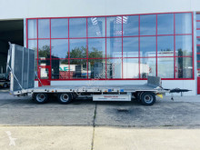 Remorque porte engins Möslein 3 Achs Tieflader- Anhänger Staplerrampe-- Wenig