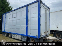 Reboque transporte de animais Menke 3 Stock Ausahrbares Dach Vollalu Typ 2