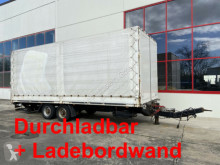 Reboque Tandem- Planenanhänger. Ladebordwand + Durchlad caixa aberta com lona usado