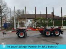 Remorque grumier Huttner N6SE-27 Kurzholz 3-Achs Anhänger Blattfederung