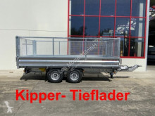 Remolque volquete volquete trilateral Möslein Tandem 3- Seitenkipper Tieflader, Gitteraufsatz