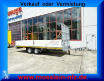 Remolque portamáquinas Möslein Tandem- Pritschenanhänger mit Gitteraufsatz