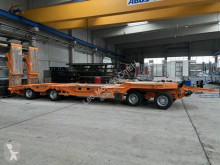 Müller-Mitteltal 4 Achs Tieflader- Anhänger + Radmulden trailer used heavy equipment transport