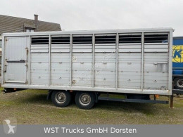 Menke livestock trailer trailer Menke Tandem Einstock Durchladen Viehanhänger