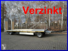 Möslein 2 Achs Tieflader- Anhänger mit gerader Ladefläc trailer used heavy equipment transport