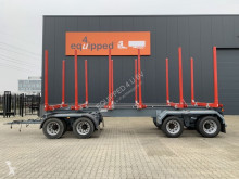Remolque maderero OKT new, unused drawbar wood trailer, springsus., 4 axles, twinair, 48 tons, no registr., EC approval cert.