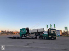 Heavy equipment transport semi-trailer