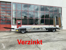 Rimorchio trasporto macchinari Möslein 2 Achs Tiefladeranhänger gerader Ladefläche, Ne