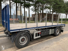 مقطورة منصة 6m PLATTE AANHANGER / PLATEAU / PRITSCHE - SAF - DISC - BANDEN 90% - HARDHOUTEN VLOER - LUCHTVERING