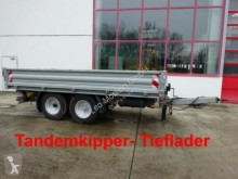Remolque Tandemkipper- Tieflader mit Breitbereifung volquete usado