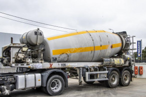 De Buf BETON MIXER 12m3+HULPMOTOR/MOTEUR AUX. semi-trailer used concrete mixer concrete