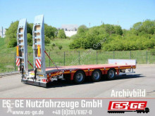 Tridemanhänger mit 1tlg. Rampen trailer used heavy equipment transport