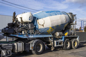 MOL concrete mixer concrete semi-trailer BETON MIXER 10M3+HULPMOTOR/MOTEUR AUX.